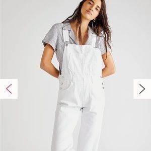 Free people white overalls